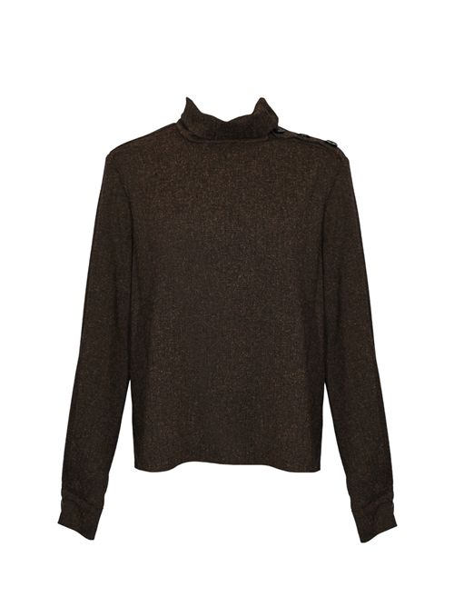 Maglia strutturata in misto viscosa a collo alto Patrizia Pepe | 2C1657 A646FG48